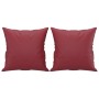 Set Sofas mit Kissen 3 Stück Kunstleder rot rot von , Sofas - Ref: Foro24-3201376, Preis: 533,16 €, Rabatt: %