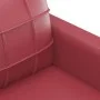 Set Sofas mit Kissen 3 Stück Kunstleder rot rot von , Sofas - Ref: Foro24-3201376, Preis: 524,05 €, Rabatt: %