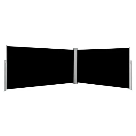 Black retractable side awning 160x600 cm by vidaXL, Umbrellas - Ref: Foro24-42178, Price: 108,25 €, Discount: %