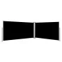 Toldo lateral retráctil negro 160x600 cm de vidaXL, Sombrillas - Ref: Foro24-42178, Precio: 113,63 €, Descuento: %