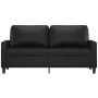 Sofá de 2 plazas de cuero sintético negro 140 cm by , Sofas - Ref: Foro24-359137, Price: 200,86 €, Discount: %