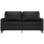 Sofá de 2 plazas de cuero sintético negro 140 cm by , Sofas - Ref: Foro24-359137, Price: 217,49 €, Discount: %