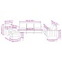 Set von Sofas mit Kissen 4 Stück Kunstleder Cappuccino von , Sofas - Ref: Foro24-3201407, Preis: 621,38 €, Rabatt: %