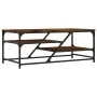Smoked oak engineered wood coffee table 100x49x40 cm by , Coffee table - Ref: Foro24-835346, Price: 49,09 €, Discount: %