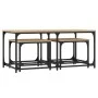 Stapelbare Couchtische 3 Stk. Holzwerkstoff Sonoma Eiche von , Couchtisch - Ref: Foro24-835390, Preis: 59,36 €, Rabatt: %