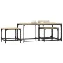 Stapelbare Couchtische 3 Stk. Holzwerkstoff Sonoma Eiche von , Couchtisch - Ref: Foro24-835390, Preis: 59,36 €, Rabatt: %