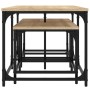 Stackable coffee tables set of 3, engineered wood in Sonoma oak. by , Coffee table - Ref: Foro24-835390, Price: 61,83 €, Disc...