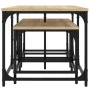 Stapelbare Couchtische 3 Stk. Holzwerkstoff Sonoma Eiche von , Couchtisch - Ref: Foro24-835390, Preis: 59,36 €, Rabatt: %