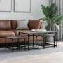 Stackable coffee tables set of 3, engineered wood, Sonoma gray. by , Coffee table - Ref: Foro24-835392, Price: 61,92 €, Disco...