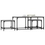 Mesas de centro apilables 3 pzas madera ingeniería gris Sonoma de , Mesas de centro - Ref: Foro24-835392, Precio: 62,09 €, De...