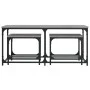 Stackable coffee tables set of 3, engineered wood, Sonoma gray. by , Coffee table - Ref: Foro24-835392, Price: 61,92 €, Disco...