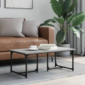 Mesa de centro madera contrachapada gris Sonoma 90x50x35 cm de , Mesas de centro - Ref: Foro24-835402, Precio: 41,25 €, Descu...