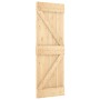 Schiebetür mit Beschlägen aus massivem Kiefernholz, 70 x 210 cm von , Türen - Ref: Foro24-3203004, Preis: 179,78 €, Rabatt: %