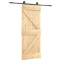 Schiebetür mit Beschlägen aus massivem Kiefernholz, 70 x 210 cm von , Türen - Ref: Foro24-3203044, Preis: 175,12 €, Rabatt: %