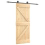 Schiebetür mit Beschlägen aus massivem Kiefernholz, 70 x 210 cm von , Türen - Ref: Foro24-3203044, Preis: 167,59 €, Rabatt: %