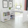Eckschreibtisch 4 Regale weiß von vidaXL, Schreibtische - Ref: Foro24-243060, Preis: 189,72 €, Rabatt: %