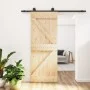 Schiebetür mit Beschlägen aus massivem Kiefernholz, 85 x 210 cm von , Türen - Ref: Foro24-3203059, Preis: 189,10 €, Rabatt: %
