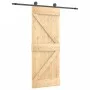 Schiebetür mit Beschlägen aus massivem Kiefernholz, 85 x 210 cm von , Türen - Ref: Foro24-3203059, Preis: 189,10 €, Rabatt: %