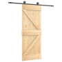 Schiebetür mit Beschlägen aus massivem Kiefernholz, 85 x 210 cm von , Türen - Ref: Foro24-3203059, Preis: 184,56 €, Rabatt: %