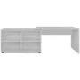 Corner desk 4 shelves white by vidaXL, Desks - Ref: Foro24-243060, Price: 201,54 €, Discount: %