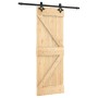 Schiebetür mit Beschlägen aus massivem Kiefernholz, 70 x 210 cm von , Türen - Ref: Foro24-3203122, Preis: 178,90 €, Rabatt: %
