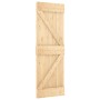 Schiebetür mit Beschlägen aus massivem Kiefernholz, 70 x 210 cm von , Türen - Ref: Foro24-3203122, Preis: 178,90 €, Rabatt: %