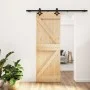 Puerta corredera con herrajes madera maciza de pino 70x210 cm de , Puertas - Ref: Foro24-3203136, Precio: 173,99 €, Descuento: %
