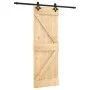 Puerta corredera con herrajes madera maciza de pino 70x210 cm de , Puertas - Ref: Foro24-3203136, Precio: 173,99 €, Descuento: %