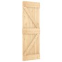 Schiebetür mit Beschlägen aus massivem Kiefernholz, 70 x 210 cm von , Türen - Ref: Foro24-3203136, Preis: 177,72 €, Rabatt: %