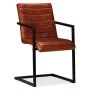 Sillas de comedor 4 unidades cuero auténtico marrón de , Sillas de comedor - Ref: Foro24-275238, Precio: 673,56 €, Descuento: %