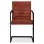 Dining chairs 4 units brown genuine leather by , dining chairs - Ref: Foro24-275238, Price: 685,50 €, Discount: %