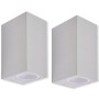 Außenwandleuchten mit Ober- und Unterlicht 2 Stk. von vidaXL, Außenbeleuchtung - Ref: Foro24-42225, Preis: 29,96 €, Rabatt: %