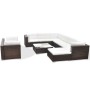 Gartenmöbel-Set 10-teilig und braune synthetische Rattankissen von vidaXL, Gartensets - Ref: Foro24-41875, Preis: 1,00 €, Rab...