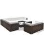 Gartenmöbel-Set 10-teilig und braune synthetische Rattankissen von vidaXL, Gartensets - Ref: Foro24-41875, Preis: 1,00 €, Rab...