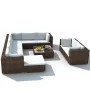 Gartenmöbel-Set 10-teilig und braune synthetische Rattankissen von vidaXL, Gartensets - Ref: Foro24-41875, Preis: 1,00 €, Rab...