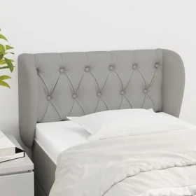 Light gray fabric headboard 83x23x78/88 cm by , Headboards and footboards - Ref: Foro24-3117454, Price: 57,15 €, Discount: %