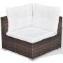 Gartenmöbel-Set 10-teilig und braune synthetische Rattankissen von vidaXL, Gartensets - Ref: Foro24-41875, Preis: 1,00 €, Rab...