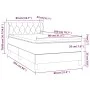 Box spring bed with light gray fabric mattress 80x200 cm by , Beds and slatted bases - Ref: Foro24-3126997, Price: 290,81 €, ...