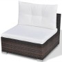 Gartenmöbel-Set 10-teilig und braune synthetische Rattankissen von vidaXL, Gartensets - Ref: Foro24-41875, Preis: 1,00 €, Rab...