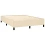 Box spring bed with cream fabric mattress 140x190 cm by , Beds and slatted bases - Ref: Foro24-3127882, Price: 466,04 €, Disc...