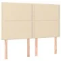 Box spring bed with cream fabric mattress 140x190 cm by , Beds and slatted bases - Ref: Foro24-3127882, Price: 466,04 €, Disc...