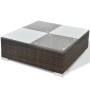 Gartenmöbel-Set 10-teilig und braune synthetische Rattankissen von vidaXL, Gartensets - Ref: Foro24-41875, Preis: 1,00 €, Rab...