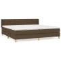 Boxspringbett mit dunkelbrauner Stoffmatratze 200x200 cm von , Betten und Lattenroste - Ref: Foro24-3130380, Preis: 597,76 €,...