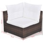 Gartenmöbel-Set 10-teilig und braune synthetische Rattankissen von vidaXL, Gartensets - Ref: Foro24-41875, Preis: 1,00 €, Rab...