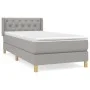 Box spring bed with light gray fabric mattress 80x200 cm by , Beds and slatted bases - Ref: Foro24-3130465, Price: 286,36 €, ...