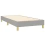Box spring bed with light gray fabric mattress 80x200 cm by , Beds and slatted bases - Ref: Foro24-3130465, Price: 286,36 €, ...