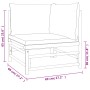 3-piece bamboo garden furniture set with taupe gray cushions by , Garden sets - Ref: Foro24-3155140, Price: 350,57 €, Discoun...