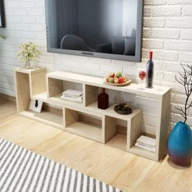 Mueble para TV en forma de L color roble de vidaXL, Muebles TV - Ref: Foro24-243065, Precio: 115,91 €, Descuento: %