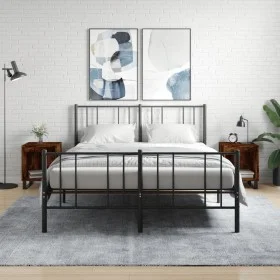 Nightstands 2 pcs engineered wood smoked oak 40x35x50 cm by , Nightstands - Ref: Foro24-830743, Price: 46,66 €, Discount: %