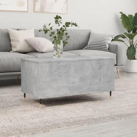 Mesa de centro madera contrachapada gris hormigón 90x44,5x45 cm de , Mesas de centro - Ref: Foro24-830968, Precio: 67,02 €, D...